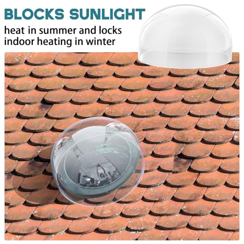 Otoolling 10 x 10 x 7 Inch Skylight Replacement Dome, Polycarbonate Cover Only for Existing Skylight Base, UV Resistant Roof Dome, Not Full Rooflight by Otoolling - Image 3