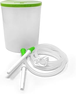 PVC Enema kit satvik 1500ml, 1 silicon tube, 2 nozzles, 1 clamp, 1 enema tube, with user manual