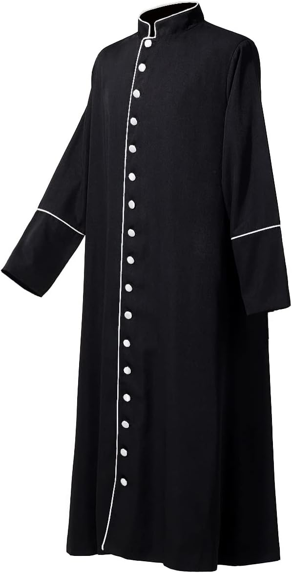 BLESSUME Church Clergy Mens' Choir Cassock Robe Pastor Pulpit Liturgical Vestment Robe
