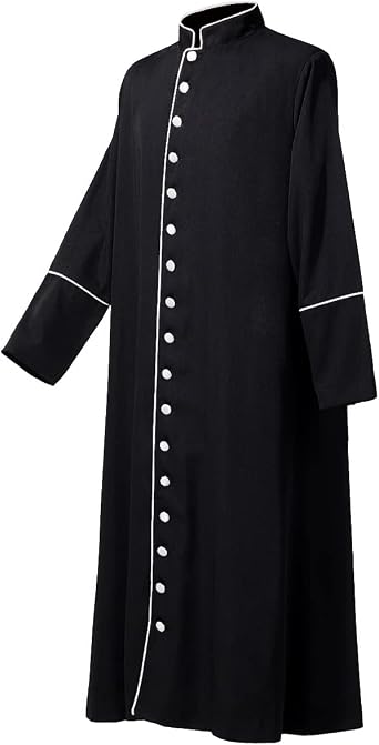 BLESSUME Church Clergy Mens Choir Cassock Robe Pastor Pulpit Liturgical Vestment Robe