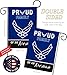 Proud Family Airman Garden Flag - Armed Forces Air Force USAF United State American Military Veteran Retire Official - House Decoration Banner Small Yard Gift Double-Sided Made In USA 13 X 18.5