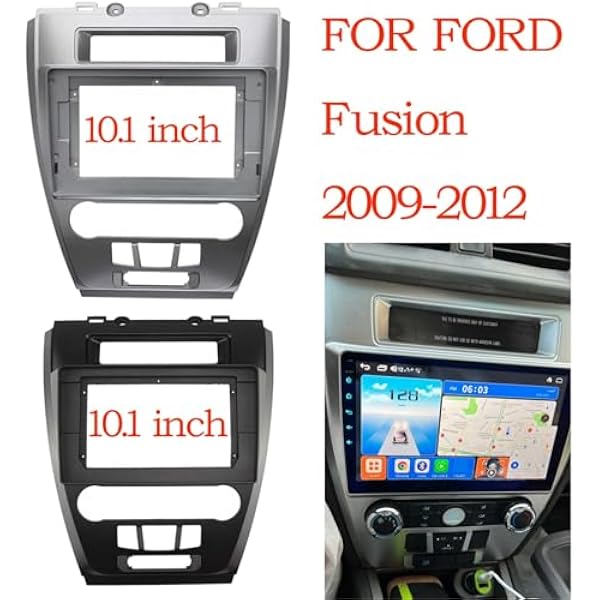 Рамка радиопанели подходит для FORD FUSION 2009-2012 2 Din Dash Frame Kit Car Audio 10.1 Large Screen Frame Adapter Car Radio Frame A