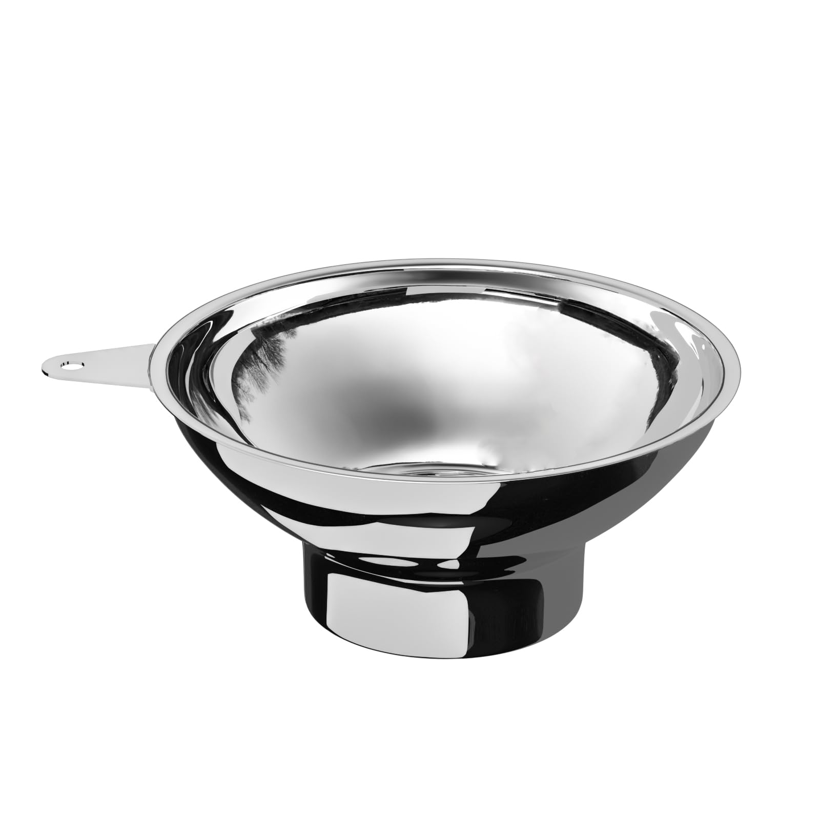 Serinar 5.7 Inch X 2.78 Inch Mouth Metal Canning Funnel for Wide Mouth Mason Jars - Stainless Steel Wide Mouth Funnel for Kitchen Filling（Wide-Mouth