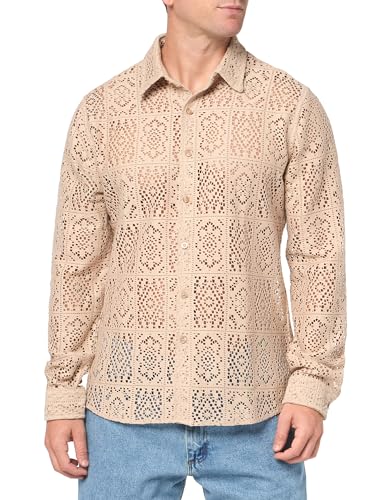Chemise en crochet homme Guess idéale pour vos soirées d'été en terrasse