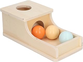 Montessori Coins Balls Matching Box, Wooden Drawers Coins Box Object Permanence Box Early Education Toy Children's Toys Fishing Toys, Toy Tents, Tabletop Interactive Toys(Target Box)