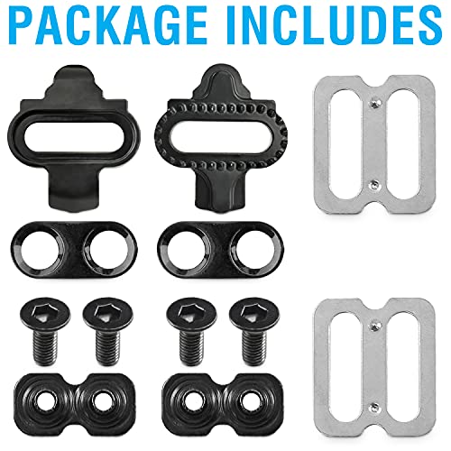 Marque Spd Compatible Bike Cleats - Compatible With Shimano Sm Sh51, Cleat Set For Indoor Cycling, Outdoor Road Cycling, Mountain Biking, Designed For Women And Men Spinning Clipless Cycle Shoe Black #TOP4