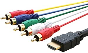 eForCity 538581 HDMI to 5 RCA Cable, 5-Feet