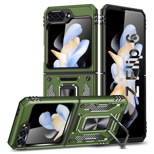 MPHSZJEO �Ή� Galaxy Z Flip6 �p�P�[�X �����O�t�� �Ռ��z�� �ϏՌ� �X�^���h�@�\ SC-54E �P�[�X 360°��] �c�����Ή� �ԍڃz���_�[ ���藎���ɂ��� �l�C ������� �M�����N�V�[ Z �t���b�v6 �g�уJ�o�[�E�I���[�u�O��