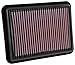 Produktbild K&N 33-5038 Motorluftfilter: Hochleistung, Prämie, Abwaschbar, Ersatzfilter, Erhöhte Leistung 2013-2019 (Yaris, Yaris iA, Mazda 2, Mazda 3, CX-3, Demio)