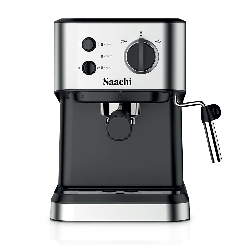 Saachi Coffee Maker NL-COF-7068-BK With 20 Bar High Pressure Pump
