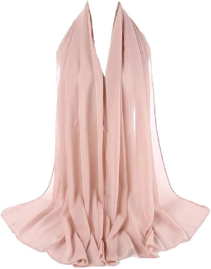 ZAR FASHIONS175X80 Maxi *Chiffon* Premium Quality Plain Scarf Hijab Sarong Showl Large Silk SACL CLOTHING