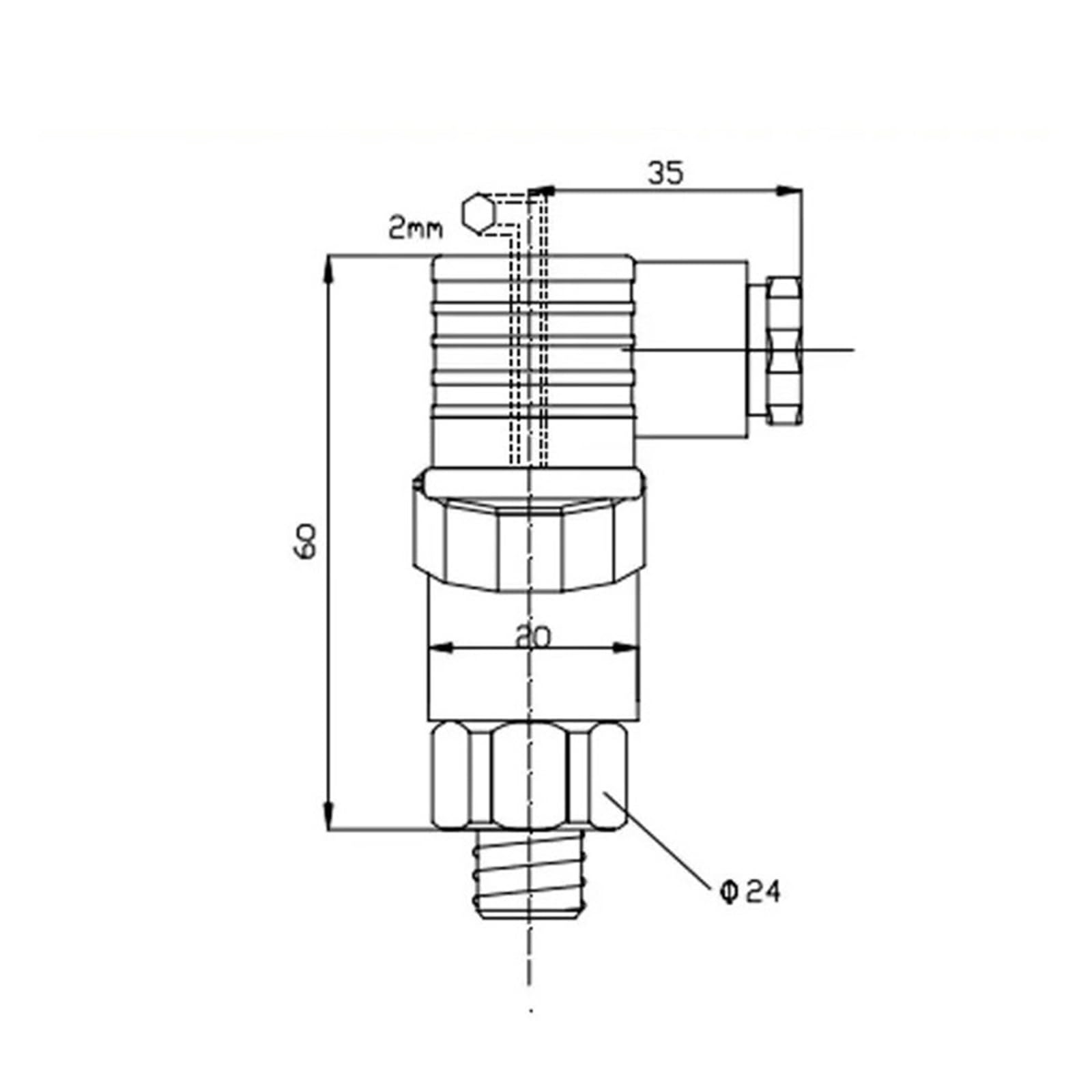 0-400bar 12bar 50bar NO/NC Presostato mecánico de Acero Inoxidable Ajustable G1/4 G1/4 NPT(0-1Mpa)