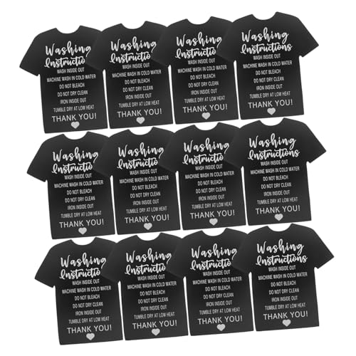 NUOLUX 300個洗濯表示カード 衣類用洗濯指示タグ 多用途 衣服ケアラベル 店舗用収納適応 シンプルデザイン 書き込み可能面付き