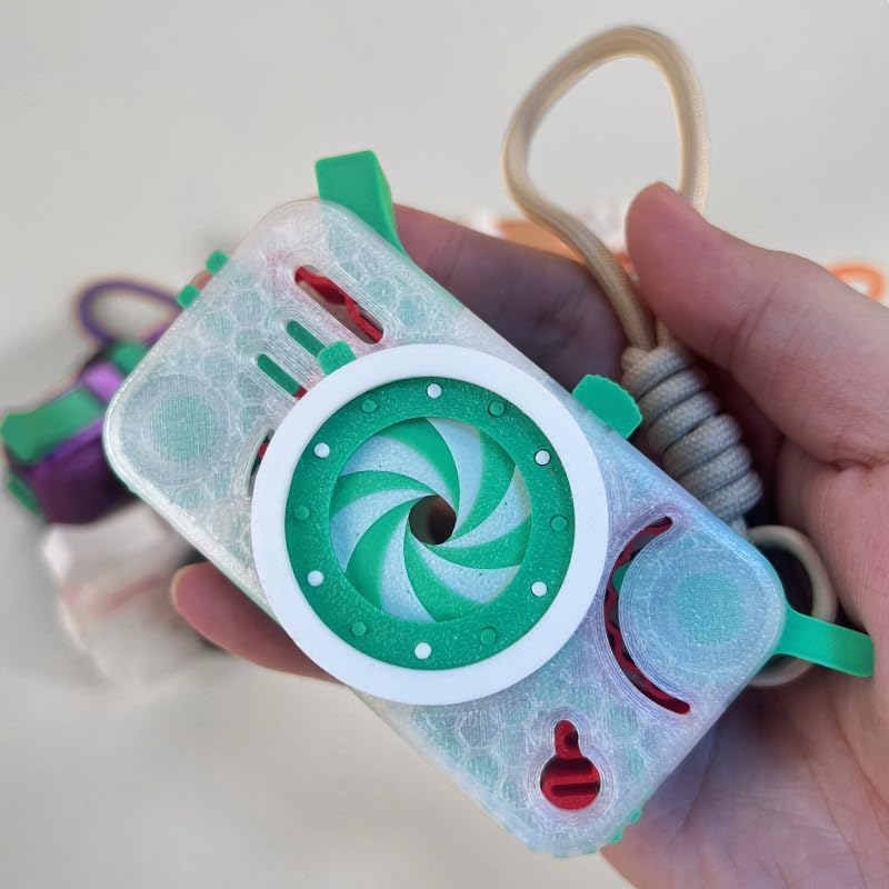 Miniatura 4 de Juguetes para adultos, 10 botones clicables, juguetes para ansiedad con cámara, alivia el estrés, cubo antiestrés