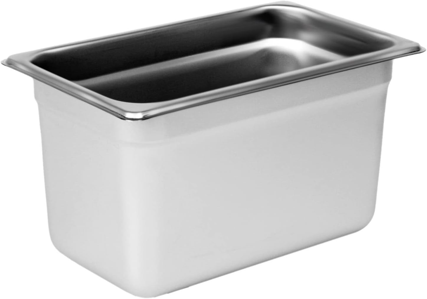 Tiger Chef 6-inch 1/4 Quarter Size Stainless Steel Anti-Jam Steam Table Pans 2-Pack