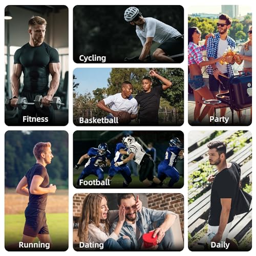 LGTFY Camisa masculina de compressão, colete modelador corporal emagrecedor, controle de barriga par