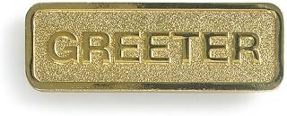 Brass Greeter Badge