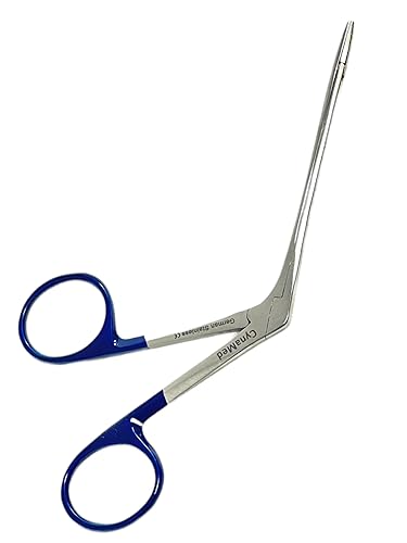 Miniatura 6 de ArTLaB -Pinzas de eliminación de cera de oído alemán de alta calidad con mango de color metálico, pinzas de cocodrilo de mandíbulas dentadas (anillo