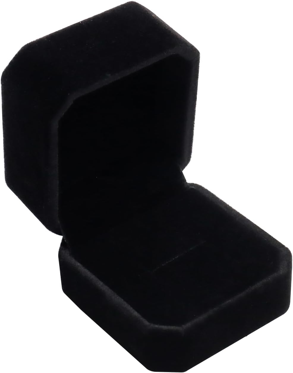 Wowagoga Black Ring Box - Velvet Ring Jewelry Storage Box