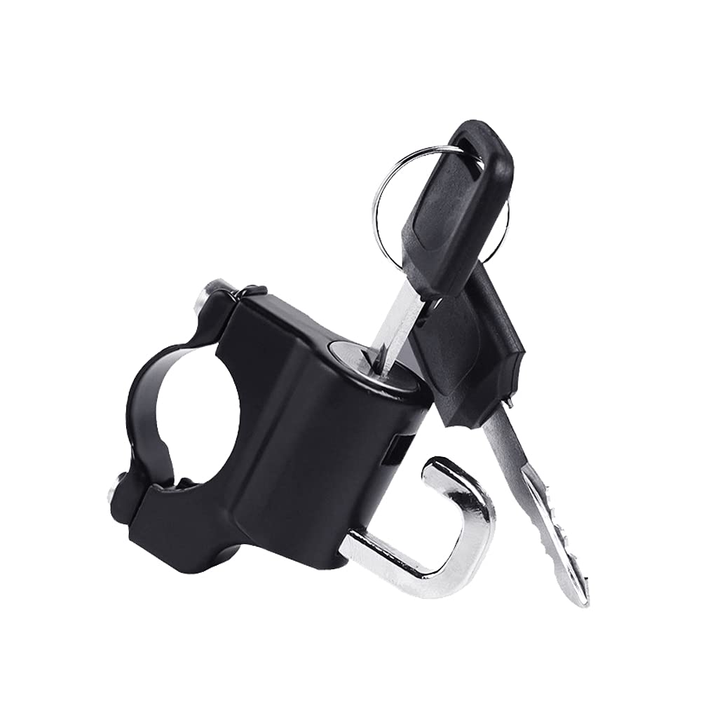 Black Motorcycle Handlebars Padlock Motorcycle Helmet Lock Universal Motorcycle Helmet Security Lock With Keys For Motorcycle Helmet