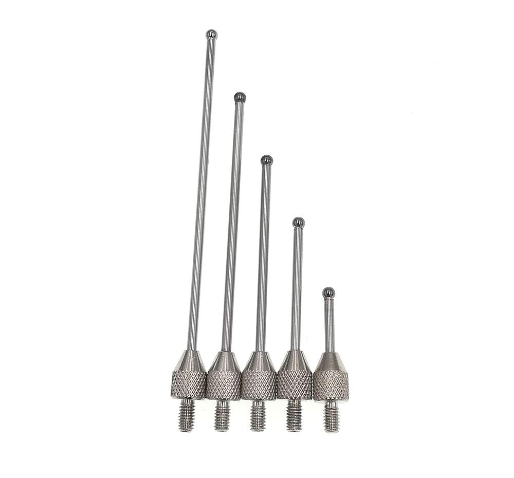 SUXING Punto de contacto de bola de carburo para indicador de esfera Bola de carburo de 2 mm de diámetro Rosca M2.5 (A SET)