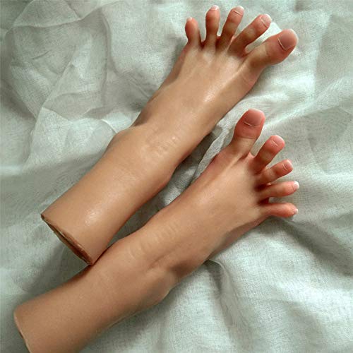 Foot Fetishes, Feet Fetish, Realistic Silicone Foot, Female Foot Feet Model Mannequin Realistic Non-Toxic Latex Odorlessness, Right #TOP3
