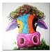 Muzagroo Art Cow Oil Paintings Modern Art Handpainted on Canvas Wall Decor Art (24x24in)