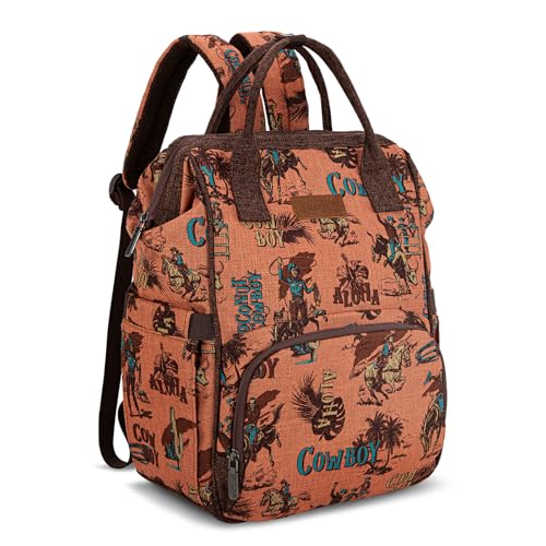 Montana West Wrangler Backpack for Women Western Casual Daypack for College Travel Work