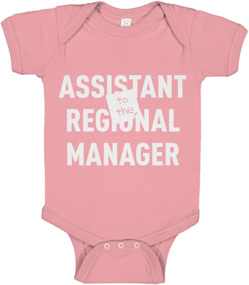 Indica Plateau Baby Romper Assistant to The Regional Manager 100% Cotton Infant Bodysuit