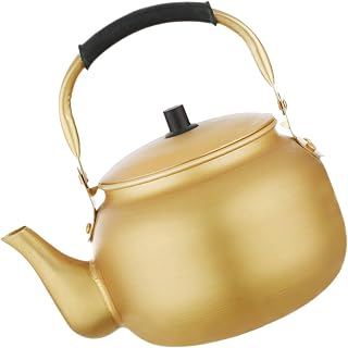 SUPVOX 8l Aluminum Water Boiling Kettle with Handle, Metal Stovetop Tea Pot for Rice Wine and Water Heating, Reusable Large Capacity Pot for Home and Restaurant Use