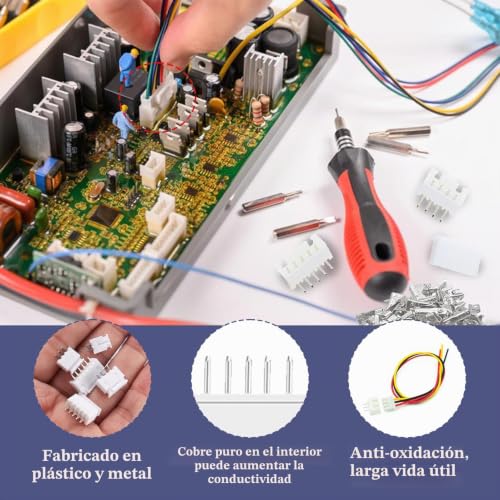 Miniatura 3 de 580 Piezas Conector Jst Ph2.0 Mm Kit, 2 3 4 5 6 Pin Conectores Jst Ph 2.0 De Conectorde Mini Micro Jst-Ph Macho Y Hembra, Conectores Para Cables Con Terminales De Crimpado, Para Placas De Circuito