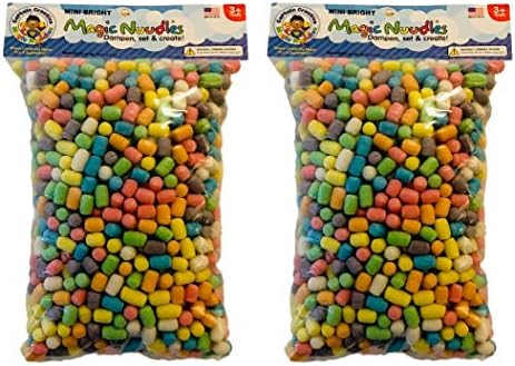 CAPTAIN CREATIVE CC50053 Bright Mini Magic Nodules, Medium Bag - STEM Arts and Crafts Toy for Kids - Build, Decorate, Create - Biodegradable and Non-Toxic (2 Pack), Mixed