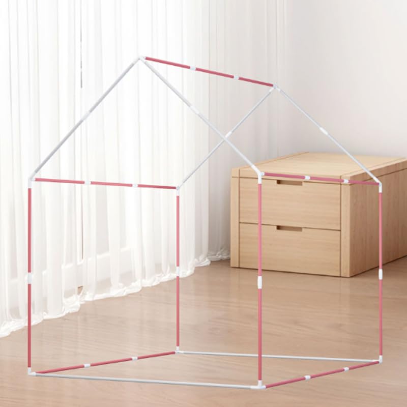 OHMG Maisonnette de Jeu d'intérieur pour Enfant, Tente de Jeu, Tente de Princesse avec fenêtres, Espace Douillet, décoration de Chambre d'enfant et Fête,garçons et Filles