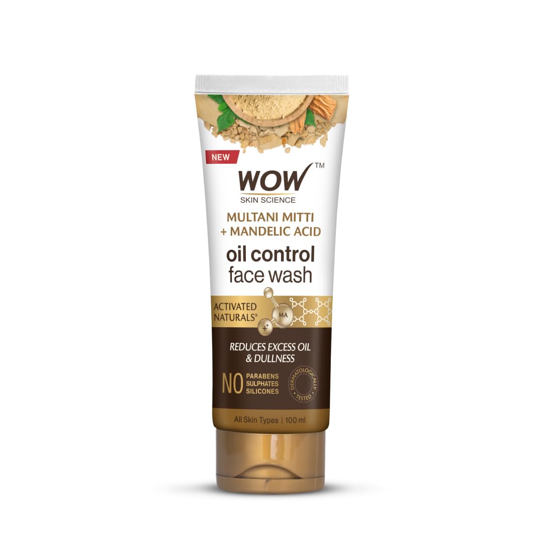 WOW Skin Science Multani Mitti Face Wash – Oil Control, Brightening