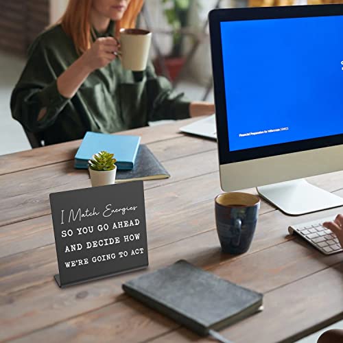 Positive Gifts For Friends Women Funny Office Desk Decorde Ornament Inspirational Gifts For Coworker Desk Sign Keepsake New Job Gifts For Desk For Home Office Dksg23 #TOP5