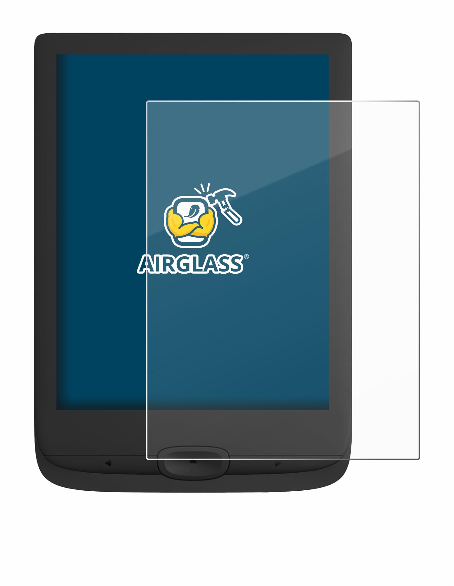 brotect Glass Screen Protector Film for Pocketbook Basic Lux 4 - Glass-Foil 9H Protection [Scratch Resistant, High Clarity]