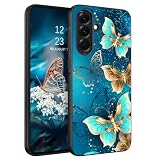 GUAGUA for Samsung Galaxy A36 Case Glow in Dark, Samsung A36 Case with Cute Butterfly Pattern Noctilucent Luminous Shockproof Protective Phone Case for Galaxy A36 5G Women Men Gifts