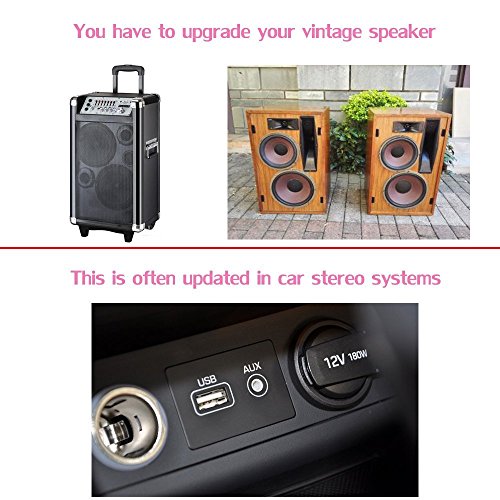 Qofowin Usb Bluetooth Receiver Adapter, Wireless Audio Adapter Car Kit Music Receiver For Home Stereo/Car Stereo Sound System Speakers With 3.5Mm Cable.(Aux In) (Yet-M1). #TOP2