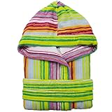 Douceur et confort premium : Peignoir en tissu éponge velours chenille 100 % coton de 500 g/m², doux au toucher et très absorbant.