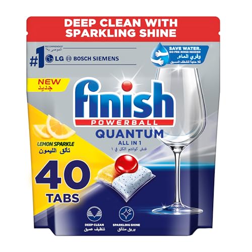 Image of Finish Powerball All in 1 Quantum Dishwasher Tablets 40 Lemon