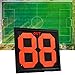 Colaxi Portable Football Soccer Manual Substitution Board Card Two Digit Reversible Numbers Double Sided Display Fluorescent Display Easily Operate