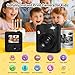 Gofunly Kids Camera Instant Print, 1080P Digital Camera for Kids with 32GB Card & 5 Print Paper Rolls, Selfie Toy Gift for Girls & Boys Ages 3-12, Black
