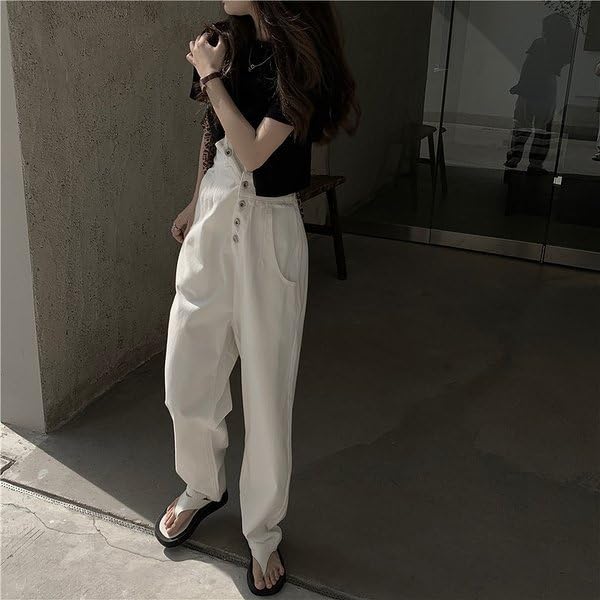 Amazon.co.jp: 韓国 レトロ サロペット ストリート パンツ