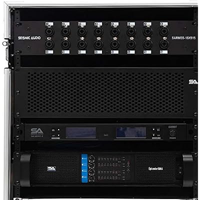 Seismic Audio - 12 Space Pro Audio DJ Road Rack Case with Casters - 12U Pro Tour Grade Rack