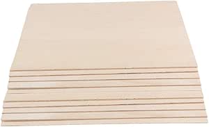 20 Piezas De Artesanía Balsa Láminas De Madera De Balsa | Cuotas sin 20 Piezas De Artesanía Balsa Láminas De Madera De Balsa | Cuotas sin