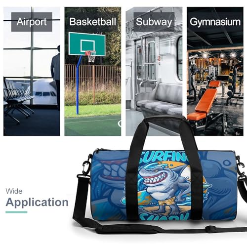 Sac de voyage requin surfant le duffel bag idéal pour votre week-end - 3