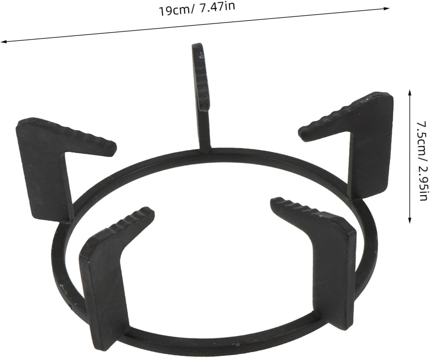 Cabilock Wok Ring Skid Cast Iron Pot Holder for Gas Stoves Thickened Non-slip Design Energy-saving Support for Frying Pans Milk Pots and Cookware