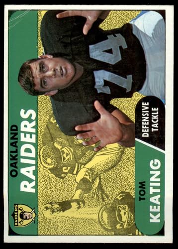 1968 Topps #116 Tom Keating Oakland Raiders (Football Card) VG Raiders Michigan