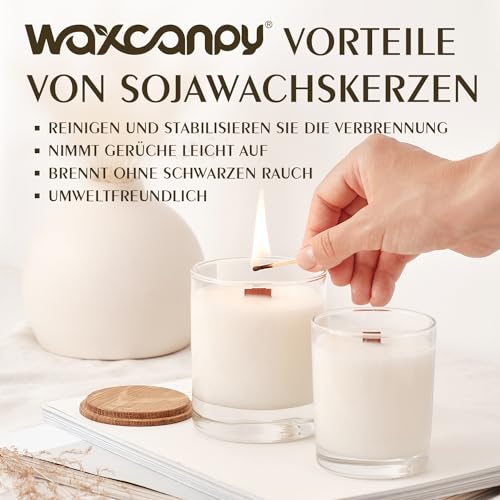 Sojawachs für Kerzen 3KG, Premium Kerzenwachs zum Gießen & Kerzenherstellung, 100% Natürliches Sojawachs für Kerzen