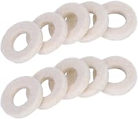 Vista 2 de Almohadilla de arandelas de trompeta, 10 piezas de válvula de trompeta, arandelas de fieltro, almohadilla de cojín de trompetas de latón, accesorio